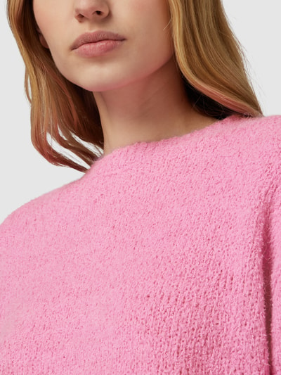 Vero Moda Pullover in gebreide look, model 'WILDA' Roze gemêleerd - 3