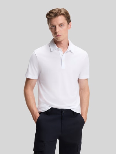 BOSS Regular Fit Poloshirt aus Baumwolle-Seiden-Mix Modell 'PARRIS' - BECKHAM x BOSS Weiss 4