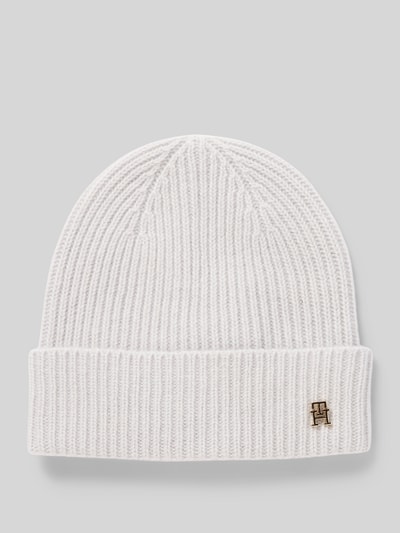 Tommy Hilfiger Mütze aus reinem Kaschmir Hellgrau 1