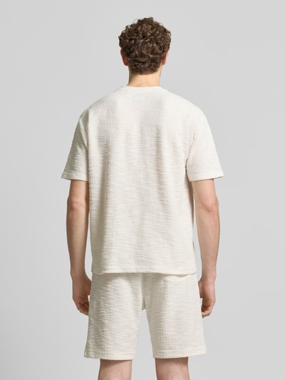 MCNEAL T-Shirt mit Strukturmuster und Rundhalsausschnitt Ecru 5