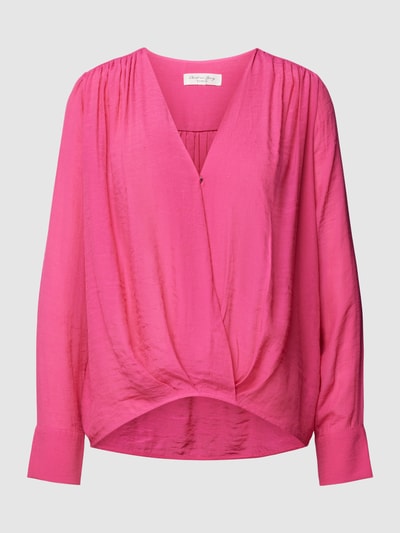 Christian Berg Woman Blusenshirt aus Viskose-Mix mit V-Ausschnitt Pink 2