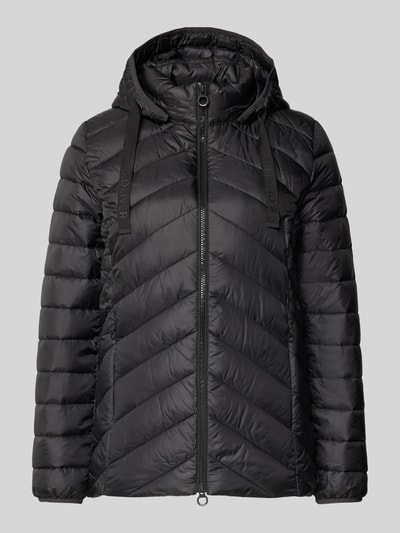 s.Oliver RED LABEL Shaped fit gewatteerd jack met labelprint Zwart - 2