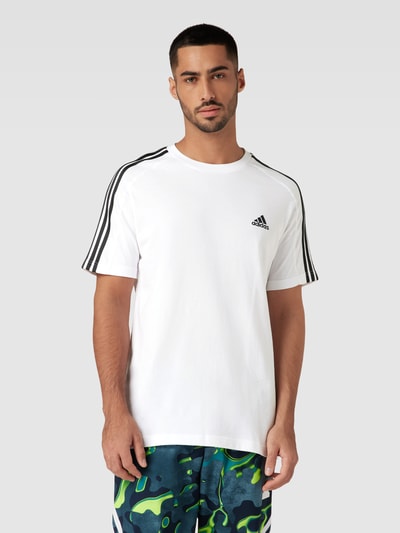 ADIDAS SPORTSWEAR T-shirt met labelstitching Wit - 4