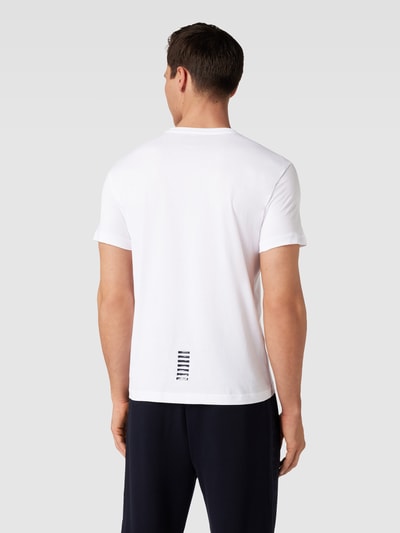 EA7 Emporio Armani T-shirt z nadrukiem z logo Biały 5