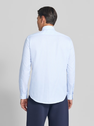 Christian Berg Men regular fit zakelijk hemd met kentkraag Bleu - 5