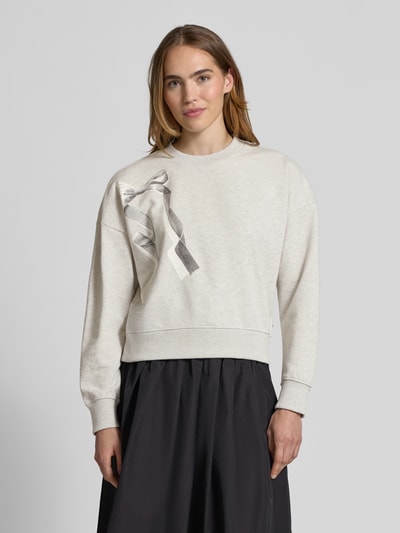 Scotch & Soda Sweatshirt mit Motiv-Print Hellgrau 4