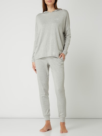 Calvin Klein Underwear Oversized Hoodie in Melange-Optik  Hellgrau 1