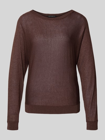 Betty Barclay Sweter z dzianiny z prążkowanymi wykończeniami Ciemnobrązowy 2