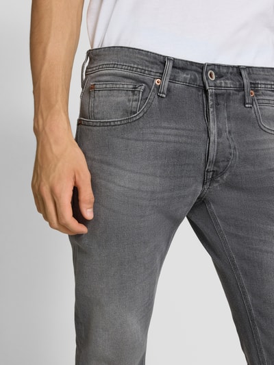 Replay Regular slim fit jeans in used-look, model 'WILLBI' Zilver - 3