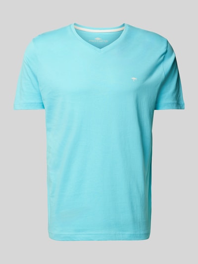 Fynch-Hatton T-Shirt mit V-Ausschnitt Aqua 2