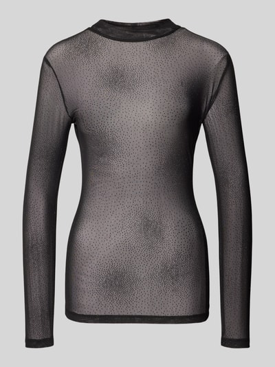 Rich & Royal Longsleeve mit Stehkragen Black 2