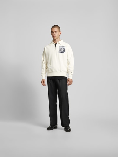 Billionaire Boys Club Sweatshirt mit Label-Print Offwhite 1