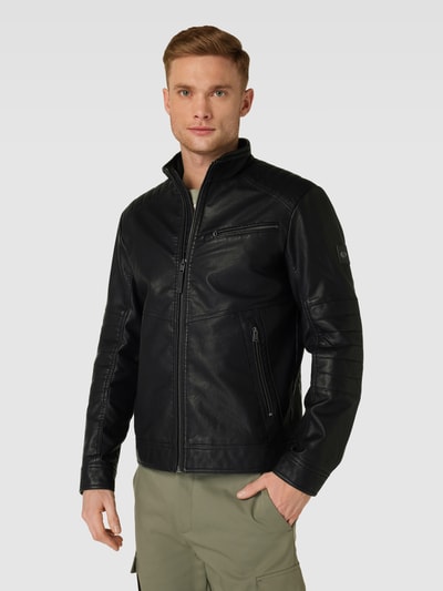 Tom Tailor Jacke in Leder-Optik Black 4