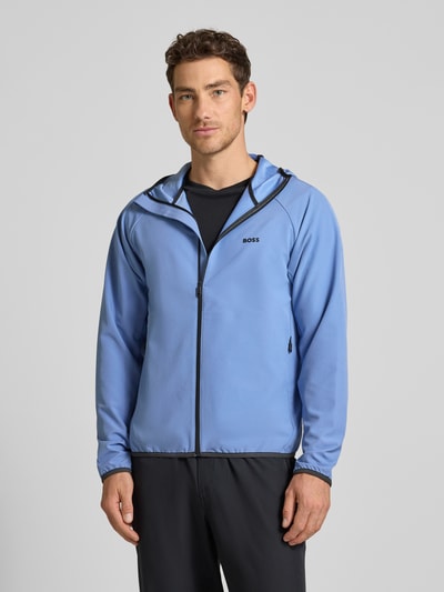 BOSS Green regular fit functioneel jack van waterdicht materiaal model 'L_COMMUTER' Blauw - 4