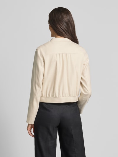 comma Blazer mit Reißverschluss Sand 5