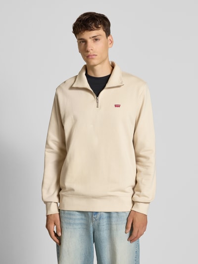 Levi's® Sweatshirt met schipperskraag en logopatch Beige - 4