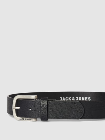 Jack & Jones Gürtel in Leder-Optik Modell 'JACHARRY' Schwarz 2