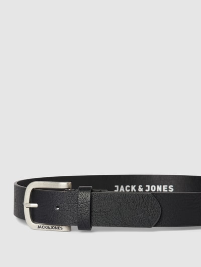 Jack & Jones Pasek z imitacji skóry model ‘JACHARRY’ Czarny 2