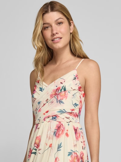 GUIDO MARIA KRETSCHMER WOMAN Abendkleid in Wickel-Optik Modell 'Cathleen' Offwhite 3