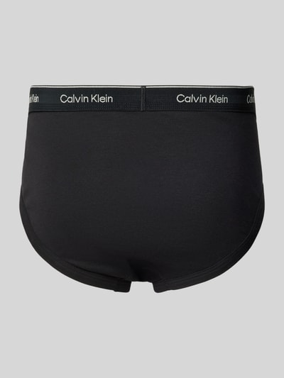 Calvin Klein Underwear Slip met label in band in set van 3 stuks Zwart - 3