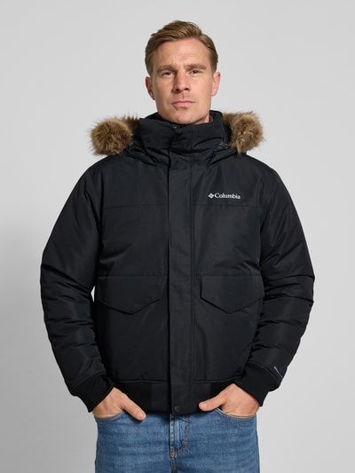 COLUMBIA Bomberjacke mit Label-Print Black 4