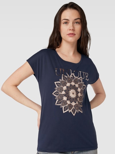 Montego T-Shirt mit Motiv-Print Dunkelblau 3