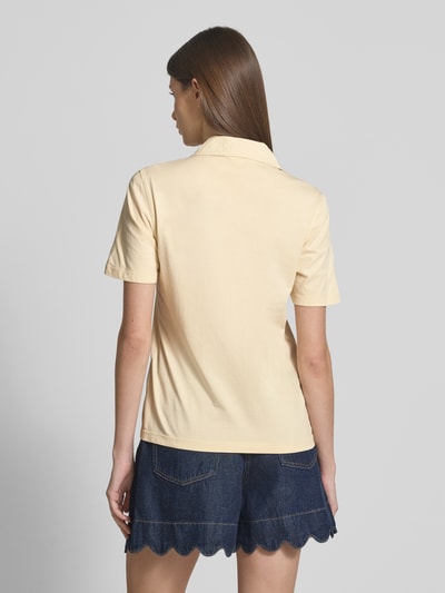 s.Oliver RED LABEL Koszulka polo o kroju regular fit z dżerseju z czystej bawełny Jasnożółty 5