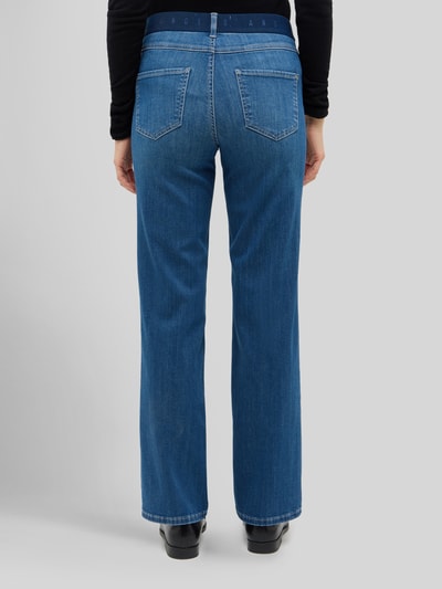 ANGELS High Waist Straight Fit Jeans mit Logo-Bund Hellblau 5