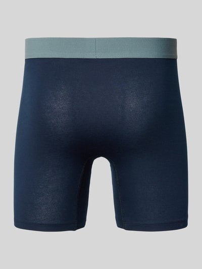 Schiesser Boxershorts mit elastischem Logo-Bund im 2er-Pack Marine 3
