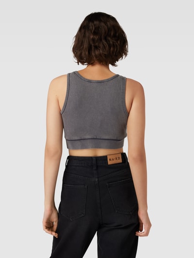 Calvin Klein Jeans Crop Top mit Label-Badge Black 5