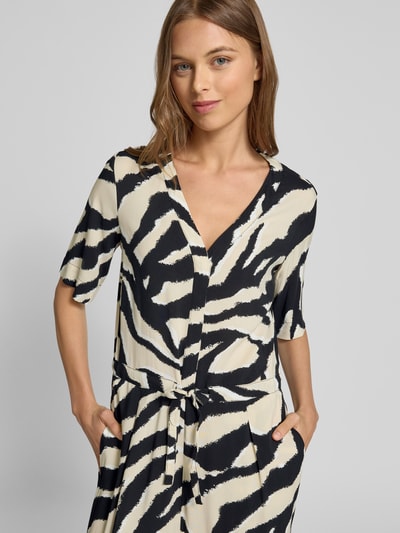 Tom Tailor Relaxed fit jumpsuit van pure viscose Zwart - 3