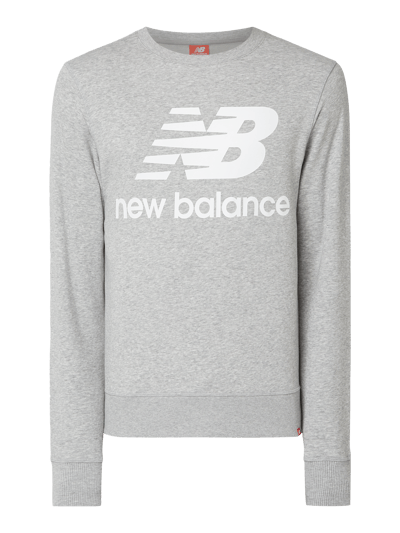 New Balance Athletic fit sweatshirt met logoprint Middengrijs - 2