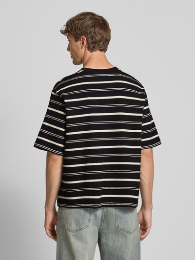 REVIEW T-shirt met labelstitching Zwart - 5