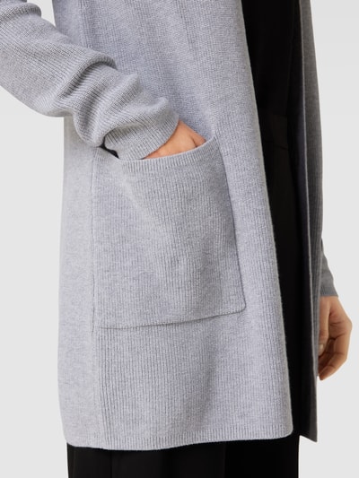 Christian Berg Woman Strickjacke mit Eingrifftaschen Hellgrau Melange 3