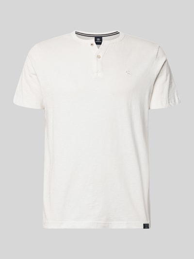 LERROS T-Shirt mit kurzer Knopfleiste Offwhite 2
