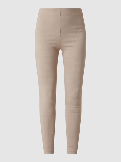 Vila Leggings mit Karomuster Modell 'Laura'  Sand 2