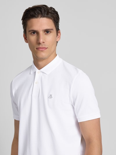 Marc O'Polo Regular Fit  Poloshirt aus reiner Baumwolle Weiss 3