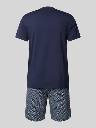 Emporio Armani Pyjama mit Label-Stitching Marine 3