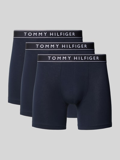 Tommy Hilfiger Trunks mit elastischem Label-Bund im 3er-Pack Marine 1