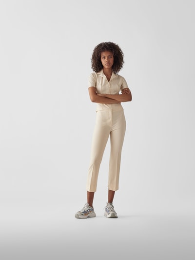 Jacquemus Caprihose mit Bügelfalten Offwhite 1