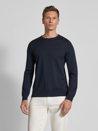 JOOP! Collection Pullover van merinowol, model 'Denny' Marineblauw - 4