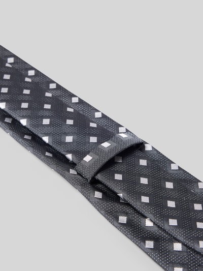 BOSS Stropdas van zijdemix Antraciet - 3