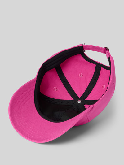 Productfoto, Basecap uit pure biologische katoen Modell 'YENAAS BOLD' van Armedangels, effen roze, logo-stiksel, verstelbare sluiting, gestructureerde klep, geborduurde ventilatiegaatjes, dames basecap