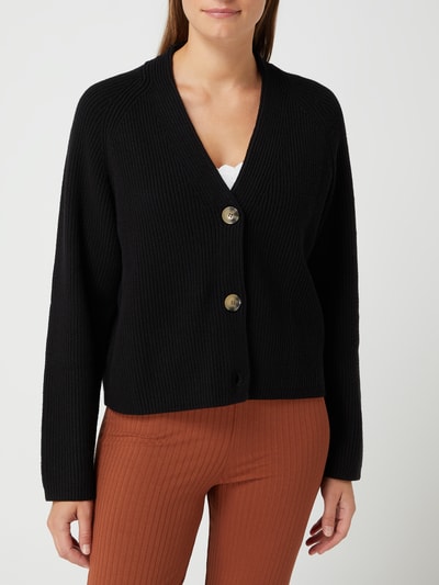 EDITED Cropped Cardigan aus Viskosemischung Modell 'Logan' Black 4