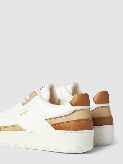 MoEa Sneakers met kleurcontrasten, model 'Corn' Beige - 3