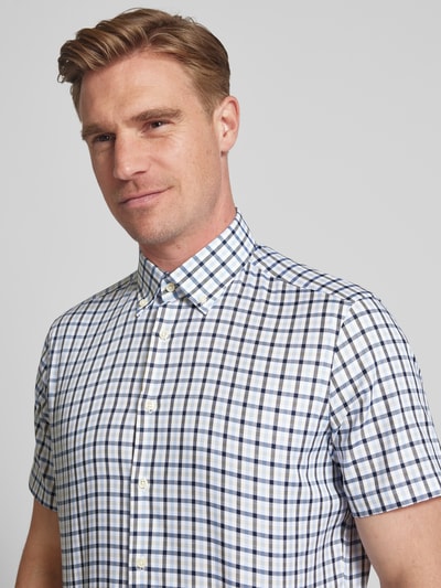 Christian Berg Men Regular Fit Business-Hemd mit Button-Down-Kragen Bleu 3