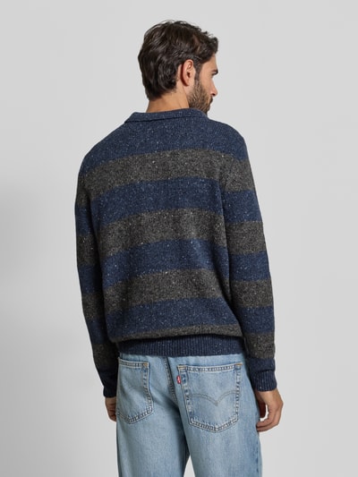 Fynch-Hatton Strickpullover mit Polokragen Marine 5