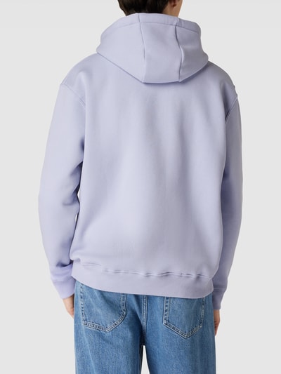 KARL KANI Hoodie mit Label-Stitching Flieder 5