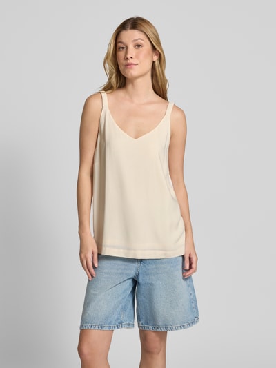 Soyaconcept Trägertop aus Viskose mit V-Ausschnitt Modell 'RADIA' Beige 4
