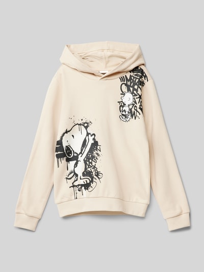 s.Oliver RED LABEL Hoodie met motiefprint Zand - 1